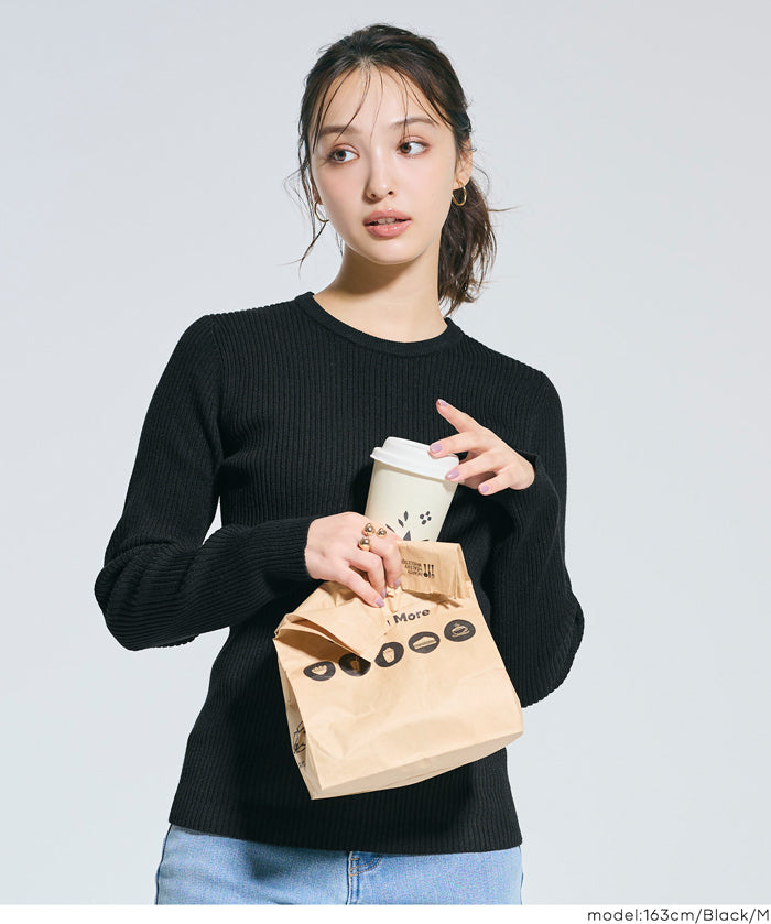 【極上針織】基礎多色圓領上衣