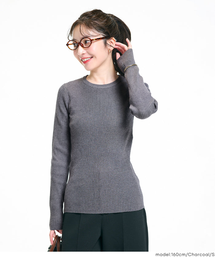 【極上針織】基礎多色圓領上衣