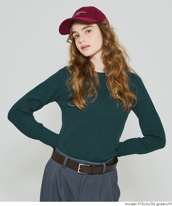 【極上針織】基礎多色圓領上衣