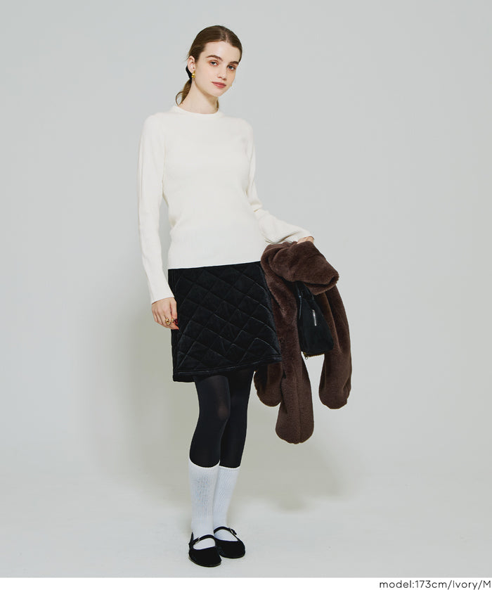 【極上針織】基礎多色圓領上衣