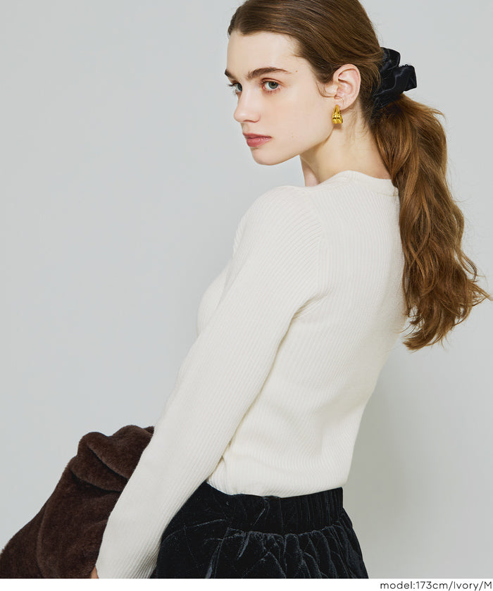 【極上針織】基礎多色圓領上衣