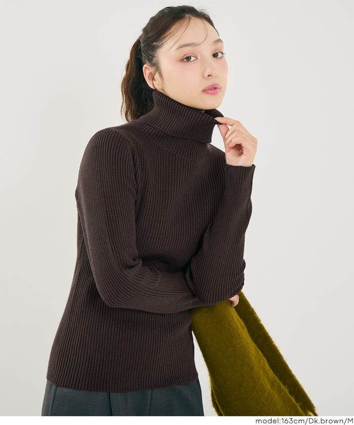 【極上針織】基礎多色高領上衣