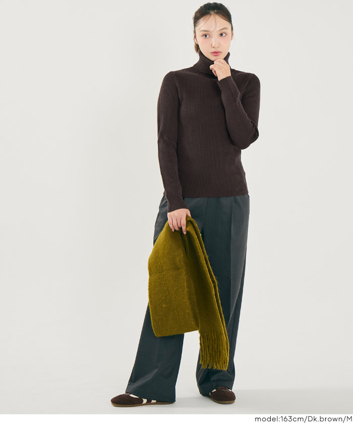 【極上針織】基礎多色高領上衣