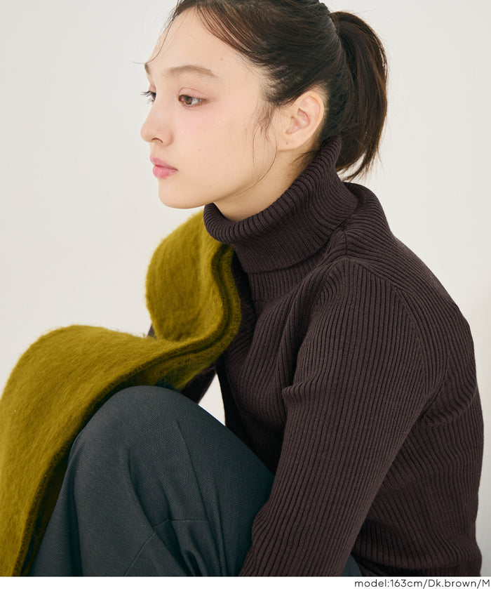 【極上針織】基礎多色高領上衣