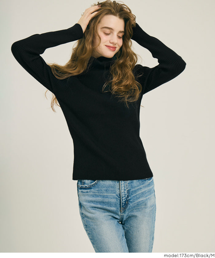 【極上針織】基礎多色高領上衣