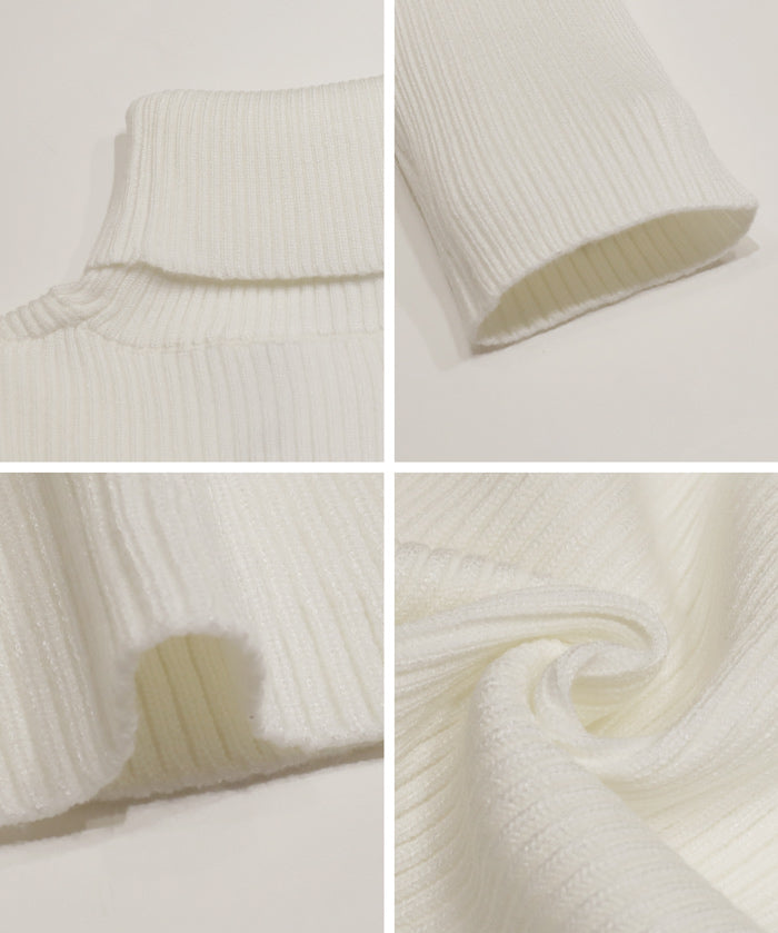 【極上針織】基礎多色高領上衣