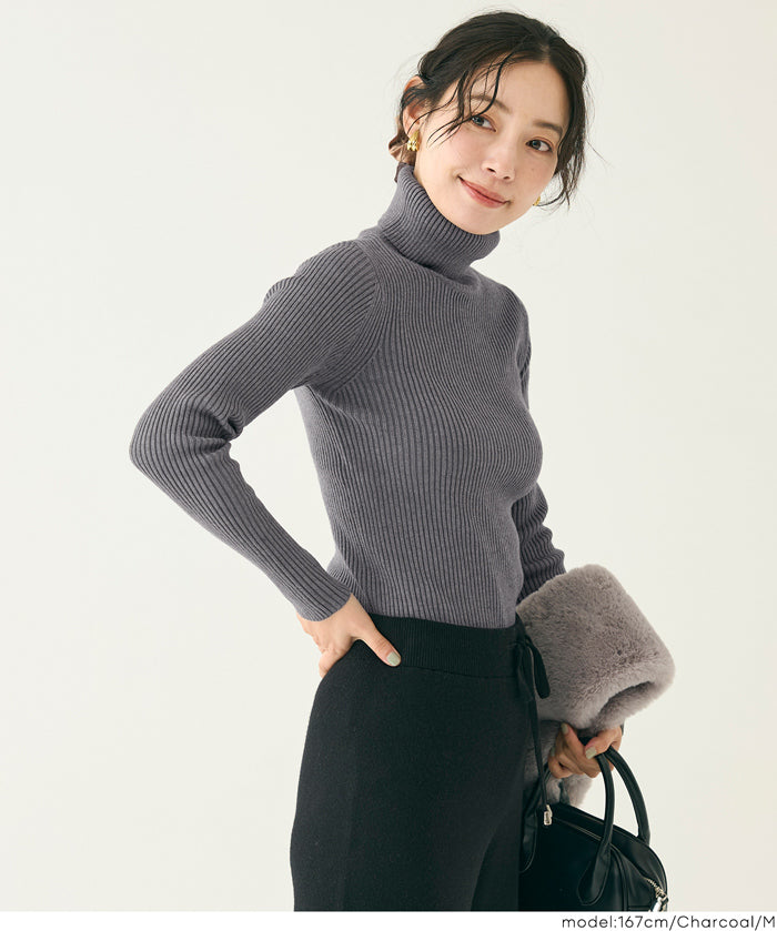 【極上針織】基礎多色高領上衣