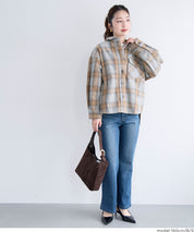 可水洗 厚實磨毛格紋外套