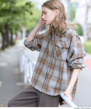 可水洗 厚實磨毛格紋外套