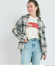 可水洗 厚實磨毛格紋外套