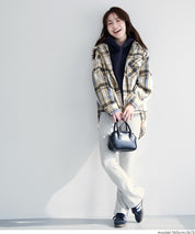 可水洗 厚實磨毛格紋外套