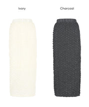 設計感皺褶質感直筒半裙