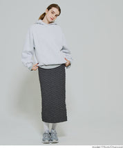 設計感皺褶質感直筒半裙