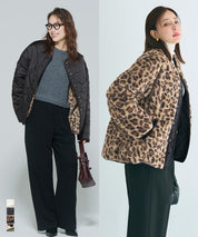 可水洗雙面穿鋪棉菱格外套