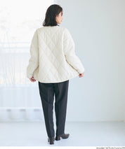 可水洗雙面穿鋪棉菱格外套