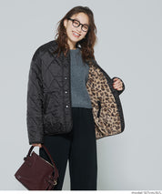 可水洗雙面穿鋪棉菱格外套