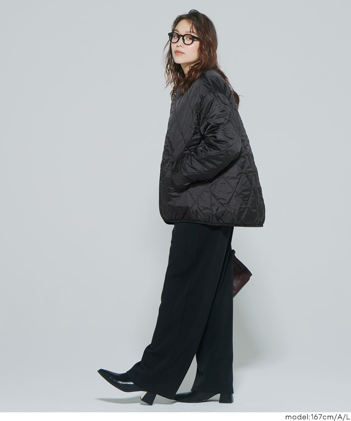 可水洗雙面穿鋪棉菱格外套