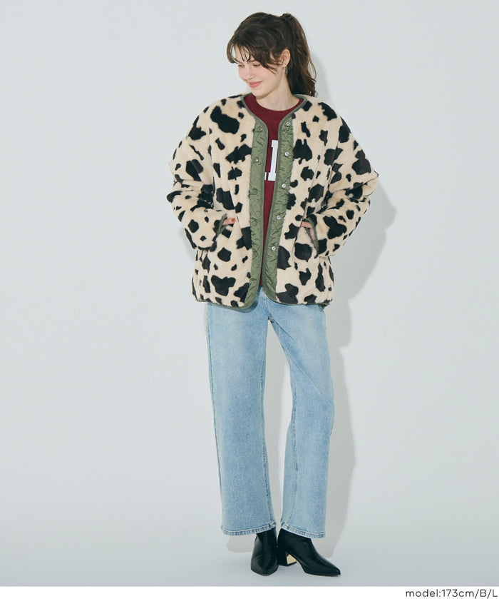 可水洗雙面穿鋪棉菱格外套