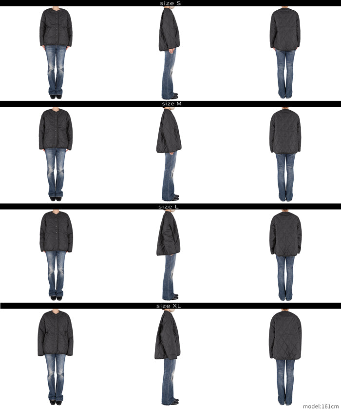 可水洗雙面穿鋪棉菱格外套