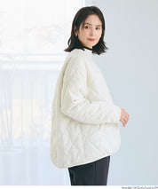 可水洗雙面穿鋪棉菱格外套