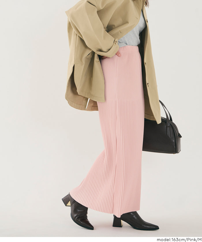 百褶直筒長裙/速乾/不易起皺/可剪裁