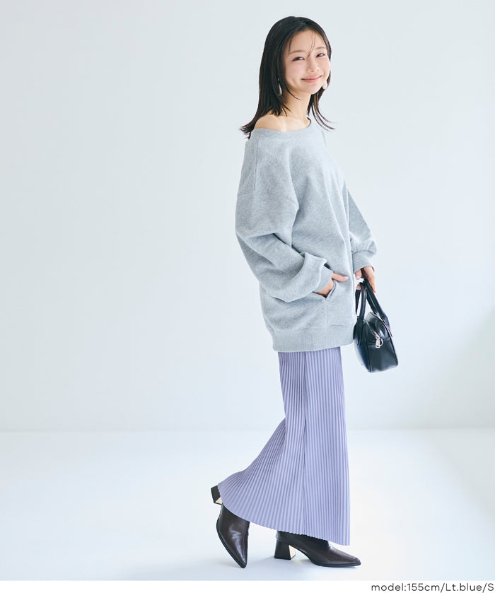 百褶直筒長裙/速乾/不易起皺/可剪裁