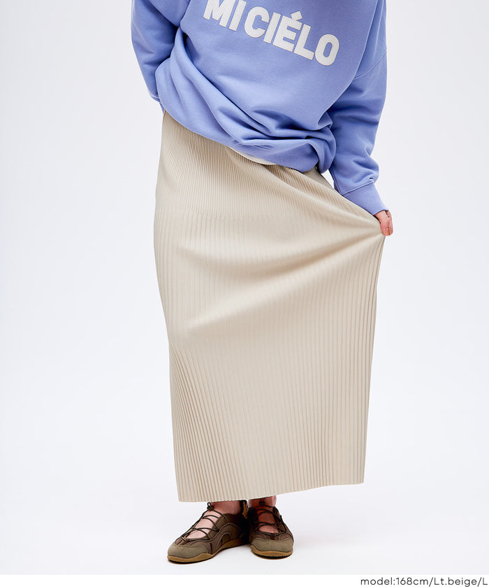 百褶直筒長裙/速乾/不易起皺/可剪裁