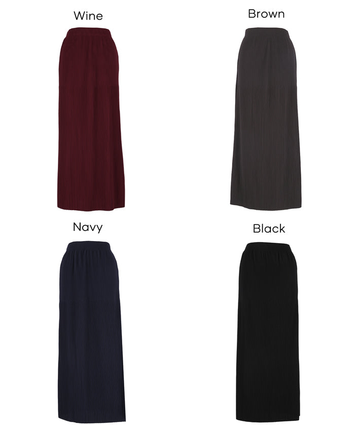 百褶長裙 可剪裁