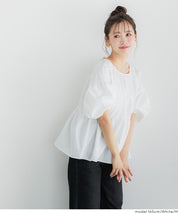 後蝴蝶結澎袖挺感娃娃上衣