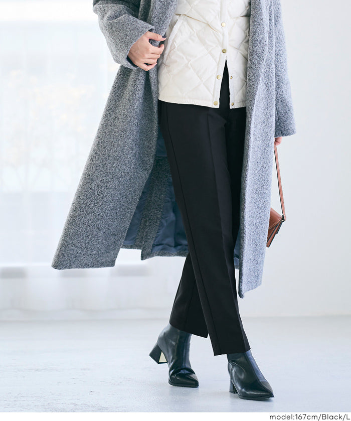 內刷毛美腿高腰錐形褲