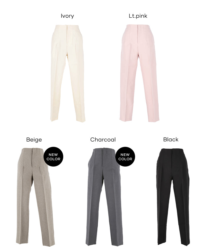 內刷毛美腿高腰錐形褲