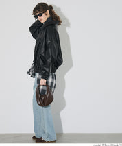 仿皮寬鬆外套