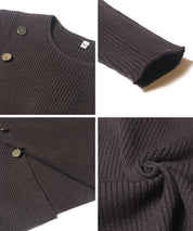 金釦設計感針織上衣