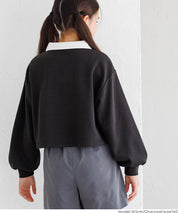 童裝 POLO領大學T