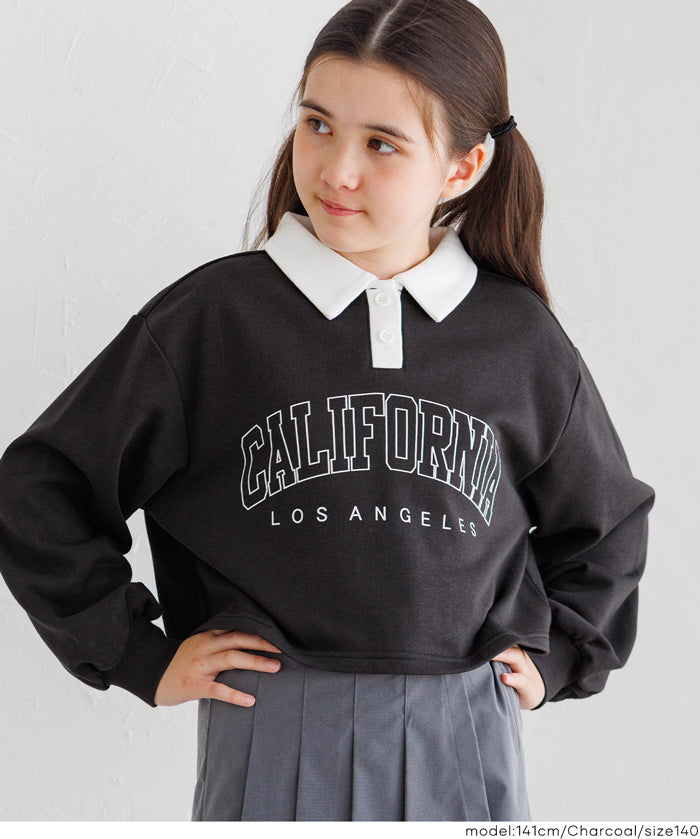 童裝 POLO領大學T