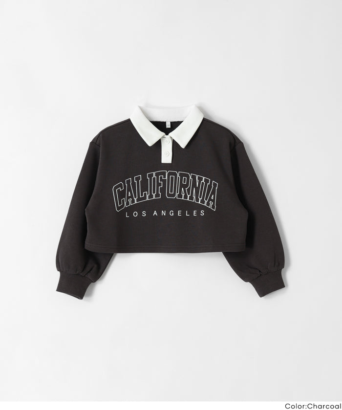 童裝 POLO領大學T