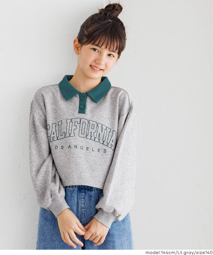 童裝 POLO領大學T