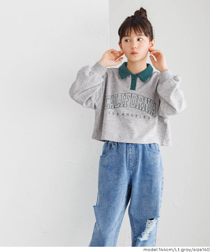 童裝 POLO領大學T