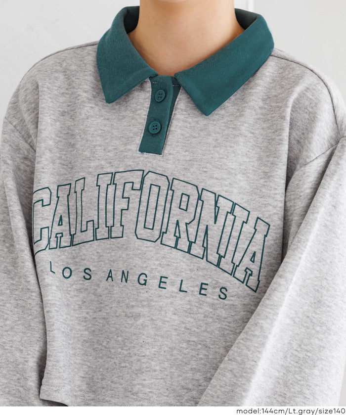 童裝 POLO領大學T