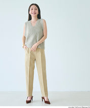 3D彈性美腿高腰錐形西裝褲