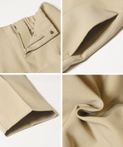 3D彈性美腿高腰錐形西裝褲