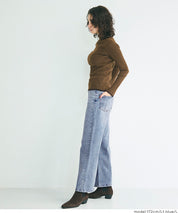 【DAILY WARM】內刷毛牛仔寬褲