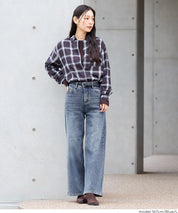 【DAILY WARM】內刷毛牛仔寬褲