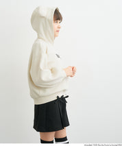 童裝 內刷毛熊耳連帽大學T