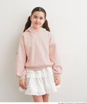 童裝 內刷毛熊耳連帽大學T