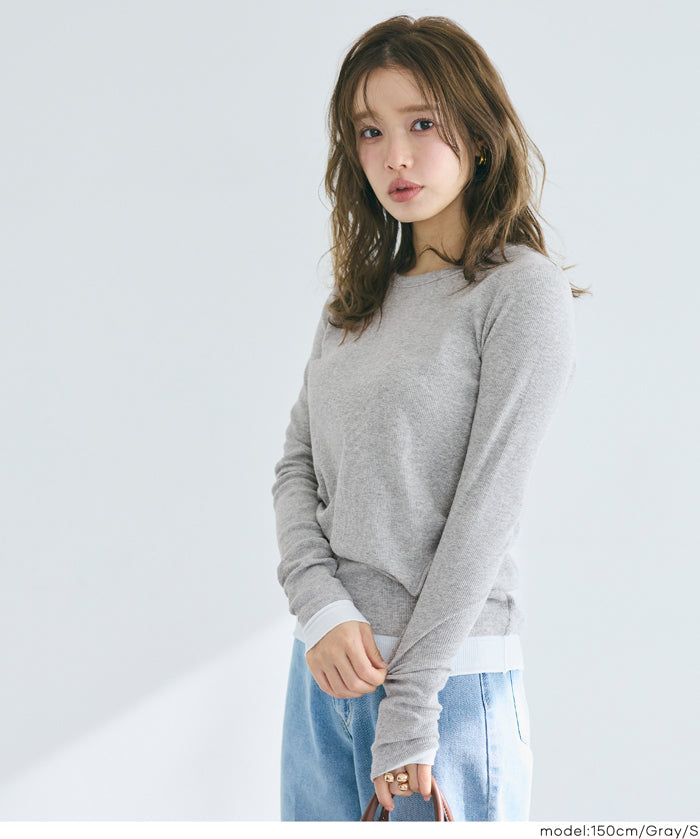 層次感長袖上衣