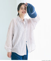 輕柔棉質寬鬆長袖襯衫