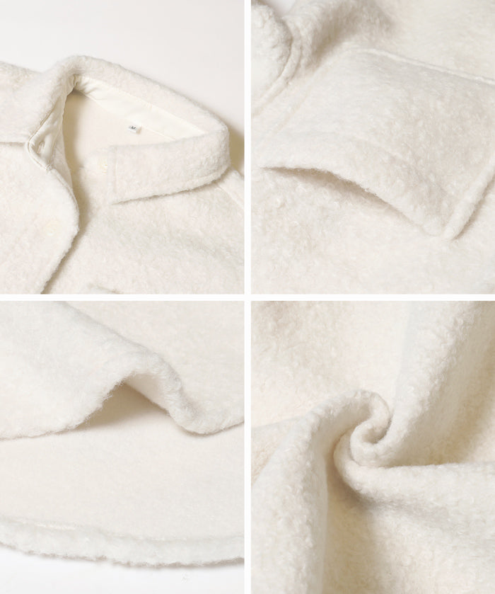 泰迪絨寬版外套