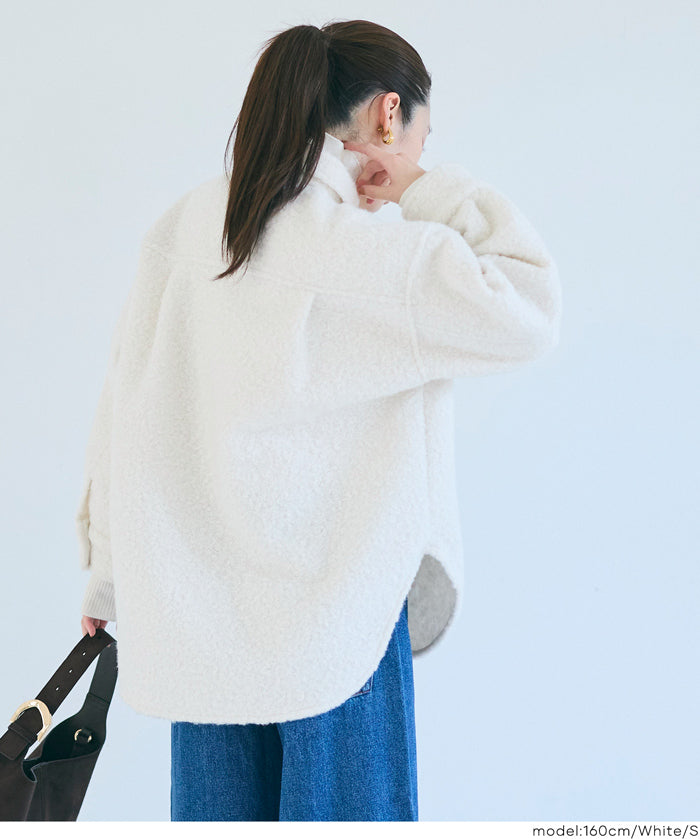 泰迪絨寬版外套