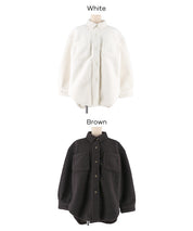 泰迪絨寬版外套